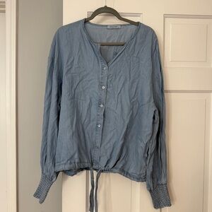 Chico's Blue Button Down Shirt for Women